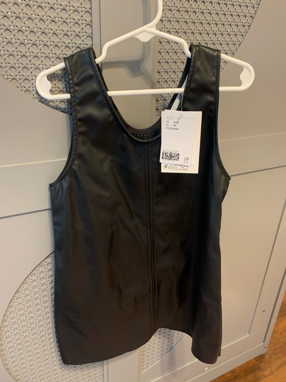 Vegan Black Leather Dress NWT
